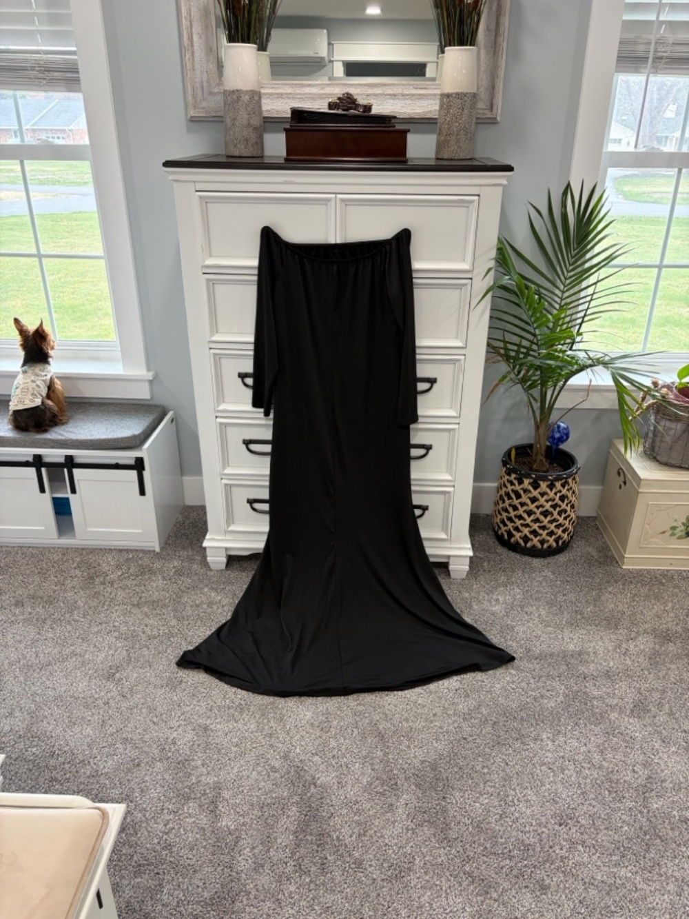 Maternity dress Black Floor-Length
